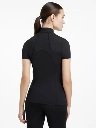 LeMieux Mia Mesh Short Sleeve Base Layer Black Black UK 6 Base Layers