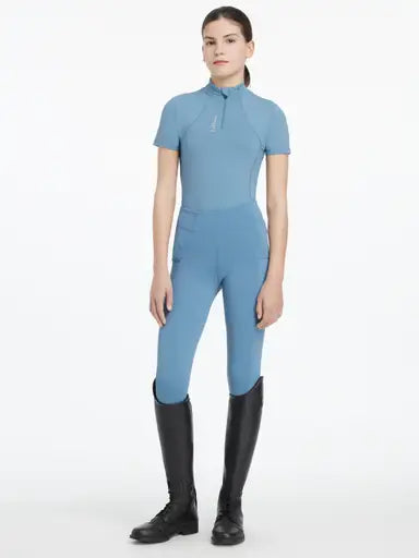 LeMieux Young Rider Classique Short Sleeve Base Layer Ice Blue Ice Blue 7-8 years Base Layers