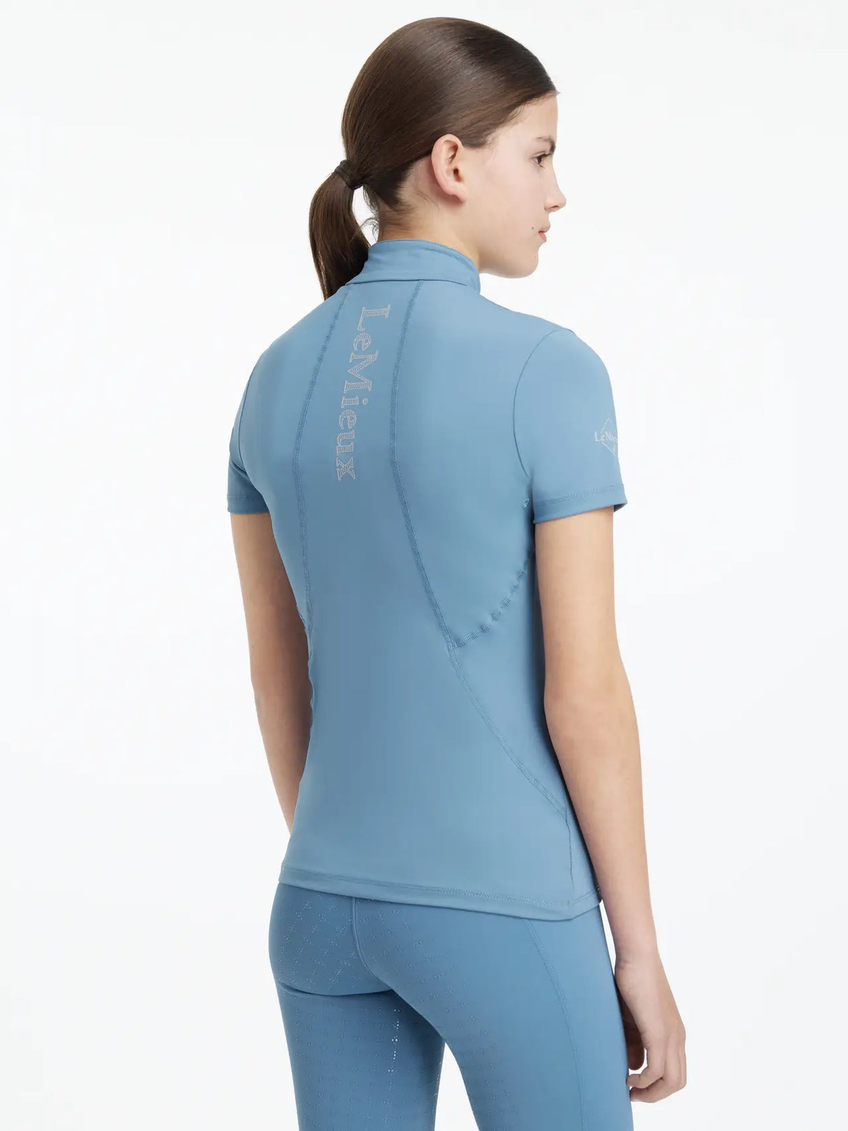 LeMieux Young Rider Classique Short Sleeve Base Layer Ice Blue Ice Blue 7-8 years Base Layers