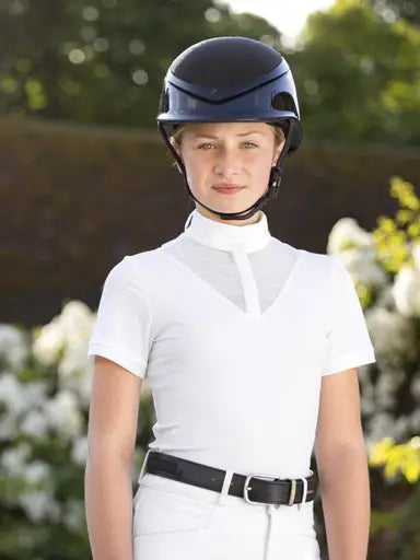 LeMieux Young Rider Eva Short Sleeve Show Shirt White White 7-8 years Show Shirts