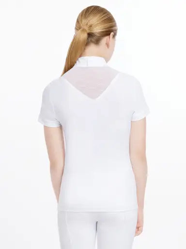LeMieux Young Rider Eva Short Sleeve Show Shirt White White 7-8 years Show Shirts