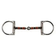 JHL Pro Steel Copper Roller D-Race Snaffle 127 Mm (5&Quot;) Horse Bits