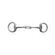 Silver metal jhl pro steel french link eggbutt bradoon bit with polished finish and classic design