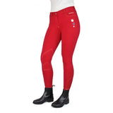 John Whitaker Calder Childs Competition Breeches Red 11-12 Years Riding Breeches Barnstaple Equestrian Supplies