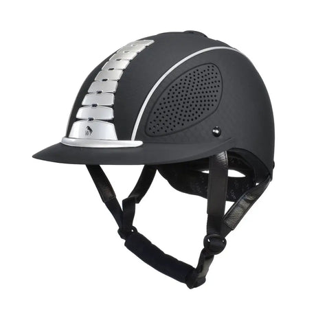 John Whitaker Horizon Adjustable Riding Hat Black Small (50 - 54) Adjustable Riding Hats Barnstaple Equestrian Supplies