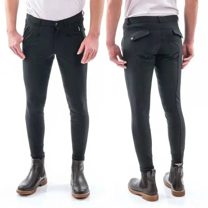 John Whitaker Miami Mens Breeches With Full Silicone Seat - B142M 28" Navy Breeches