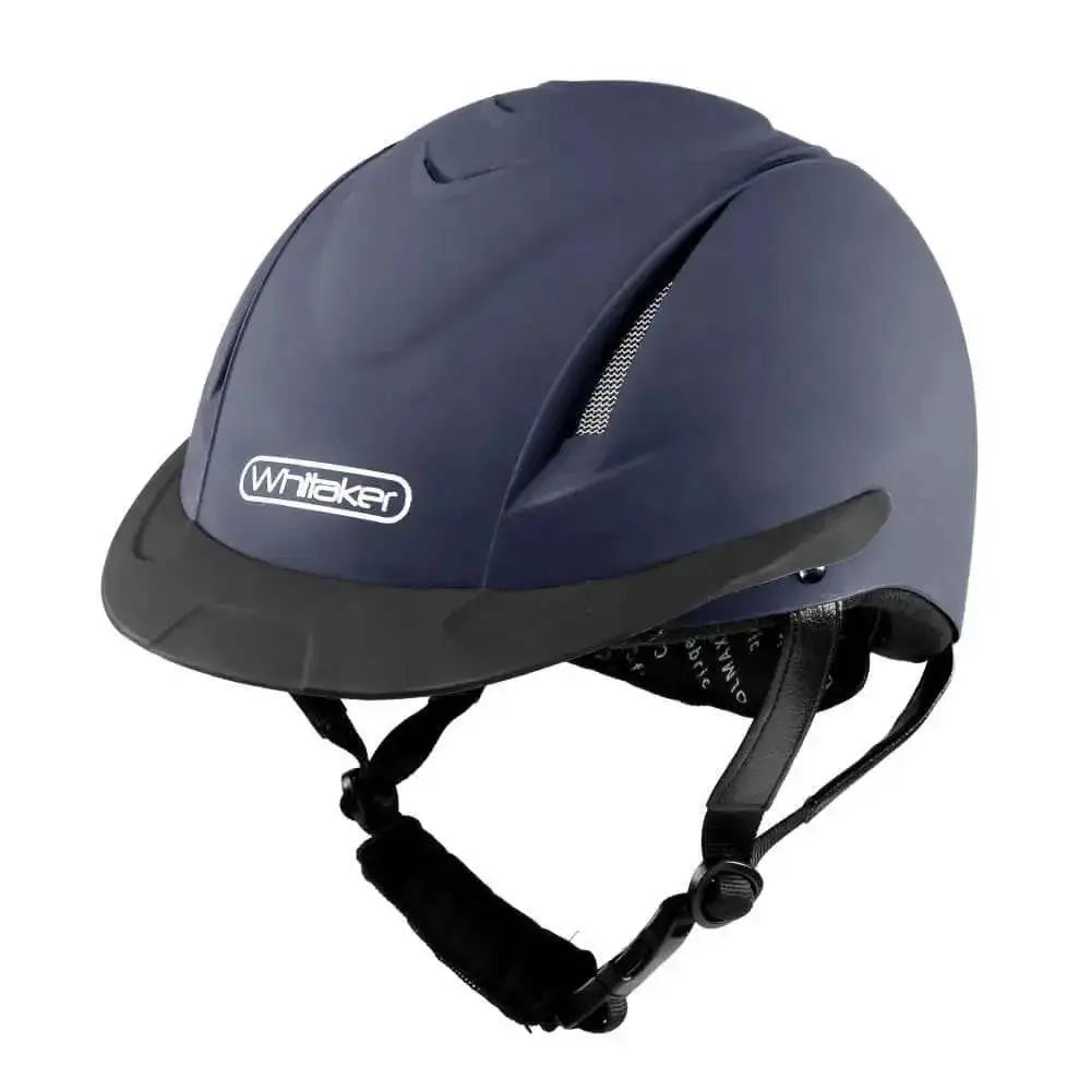 John Whitaker NRG Riding Helmet RH040 Adjustable Riding Hat Navy Small (50 - 56) Adjustable Riding Hats Barnstaple Equestrian Supplies