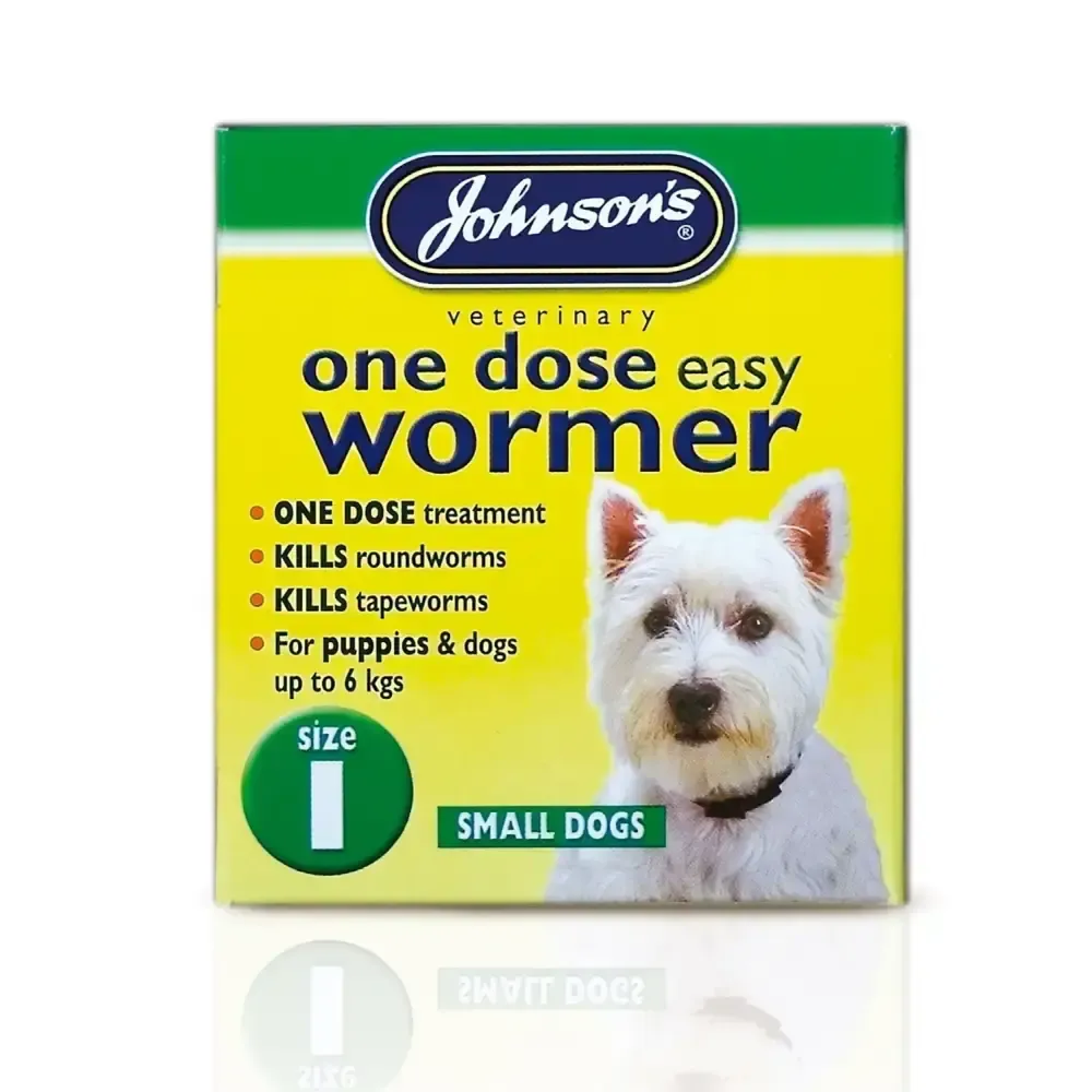 Johnson'S Veterinary Easy Wormer One Dose For Dogs ONE (4 TABLETS) 