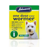 Johnson'S Veterinary Easy Wormer One Dose For Dogs ONE (4 TABLETS) Barnstaple Equestrian Supplies