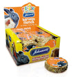 Johnsons veterinary rabbit guinea harvest munch x18 features a round textured treat of seeds and grains in earthy tones
