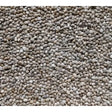 Gray round pebbles with rough texture featured on the back side of johnston & jeff hemp seed 12.5kg packaging