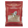 Red plastic bag of johnston & jeff mealworms 6x500g with window showing dried mealworms and a robin image