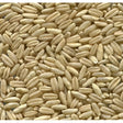 Dry light beige oat grains with smooth glossy surface in johnston & jeff naked oats 20 kg pack