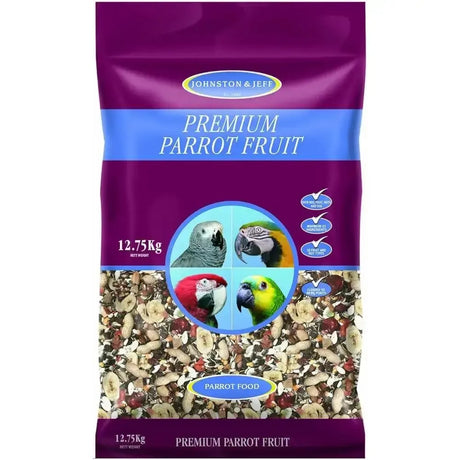 Johnston & Jeff Premium Parrot Fruit 12.75k Bird Feed
