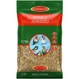 A 12.75kg green and red bag of johnston and jeff robin and songbird mix birdseed with high energy for wild birds