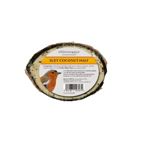 Johnston & Jeff Suet Coconut Half Plain x30 Bird Feed