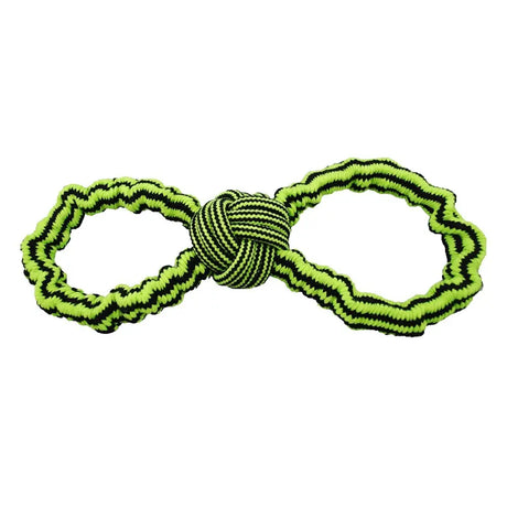 Jolly Pets Gentle Tug Rope Toy Small/Medium Green/Black Barnstaple Equestrian Supplies