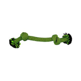 Jolly Pets Knot-N-Chew 2 Knot Rope Small/Medium Green/Black Barnstaple Equestrian Supplies