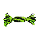 Jolly Pets Knot-N-Chew Tube Squeaker Rope Small/Medium Green/Black Barnstaple Equestrian Supplies