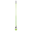 Bright lime green jolly pets tree tugger with textured ball for solo play time and fun dog toy