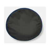 Circular navy blue joules chesterfield pet bed with soft plush interior perfect for sleeping dogs lie