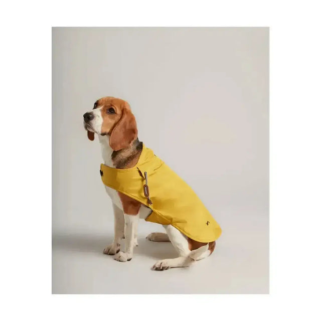 Joules Water Resistant Dog Coat Mustard Small 35 Cm Small Pet