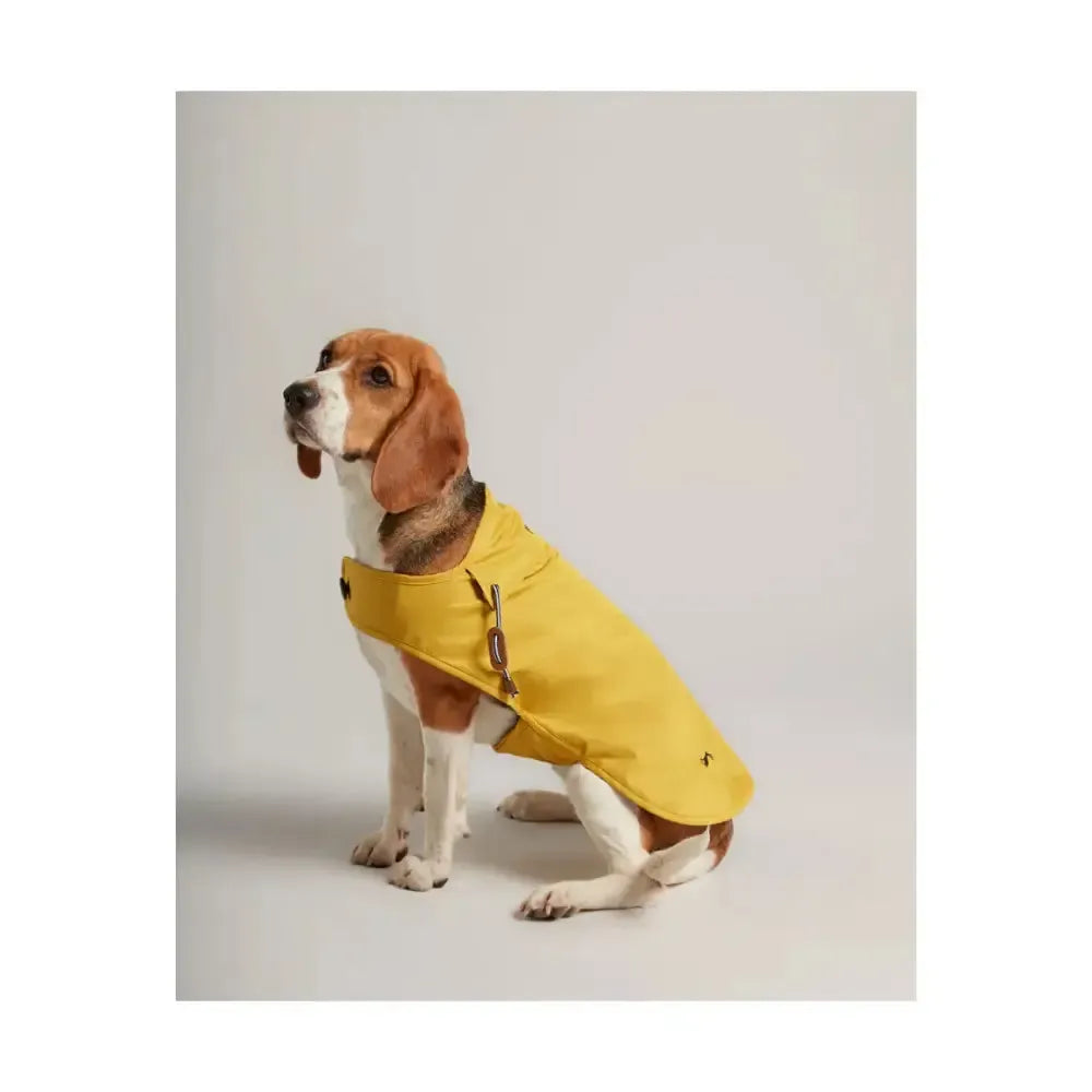 Joules Water Resistant Dog Coat Mustard Small 35Cm Dog Coat