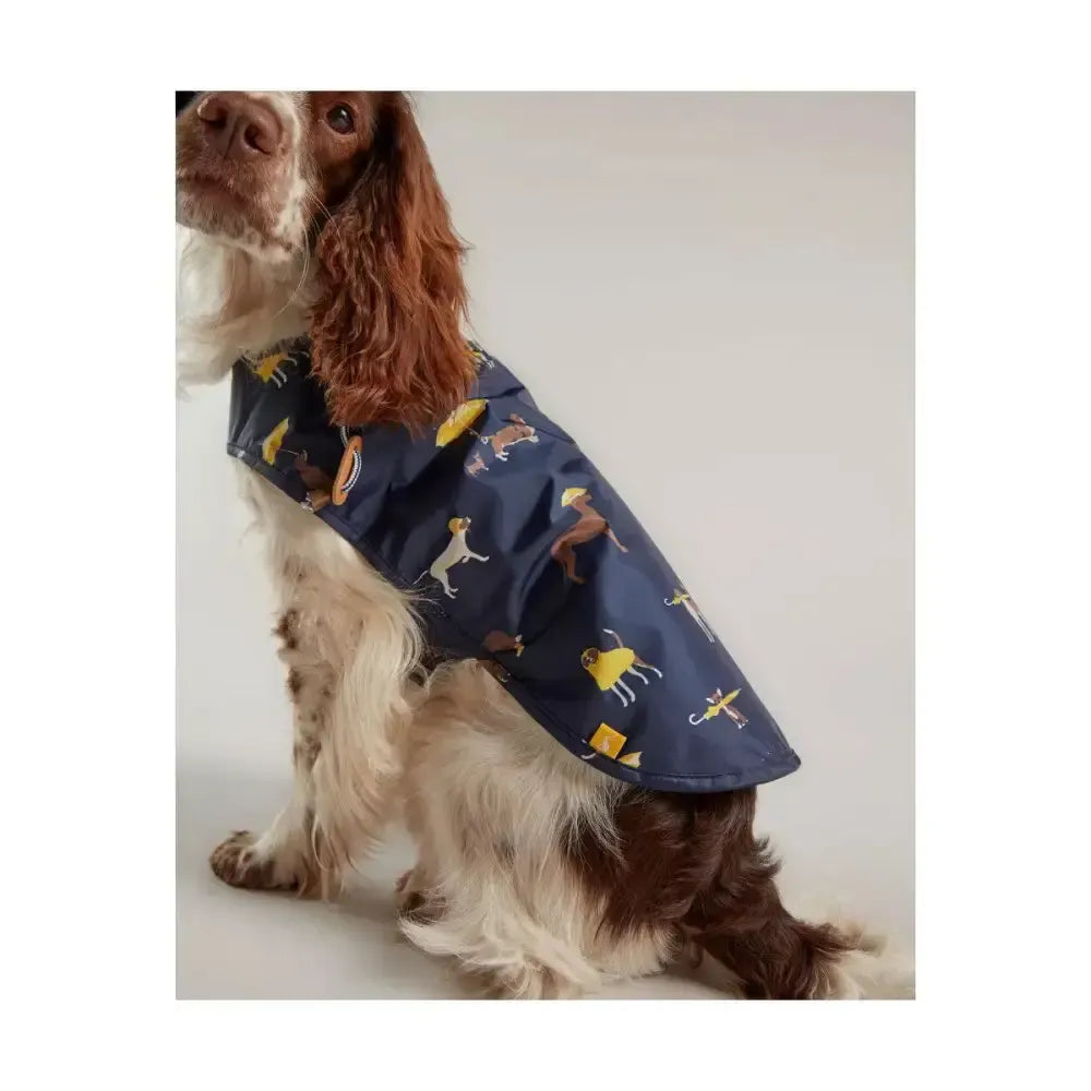 Joules Water Resistant Dog Coat Navy Small 35Cm Dog Coat