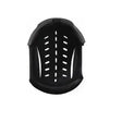 Black kep liners knee pad with padded contoured design and ventilation holes for riding hat liners and equestrian helmets