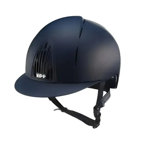 Matte black kep italia kpp equestrian helmet with sleek design and subtle vents from kep riding hats adults collection