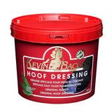 Red plastic bucket of kevin bacons hoof dressing 5l for caring and protecting horses hooves