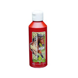 Red plastic bottle of kevin bacons lucy diamond shampoo 2-in-1 with white flip-top cap and green horse label