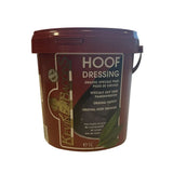 Maroon plastic bucket of kevin bacon original hoof dressing 1l ideal for winter hoof care and winter hoof dressing use