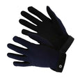Km elite all rounder gloves navy blue in black and navy with ribbed texture sweat absorbing palm and superior close fit
