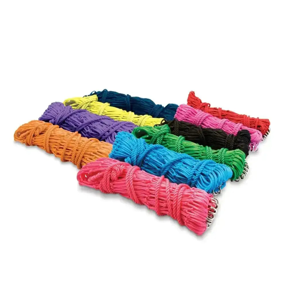 Neon-colored braided nylon ropes with metal clasps for km elite deluxe haynet extra strong 40 durable haynets