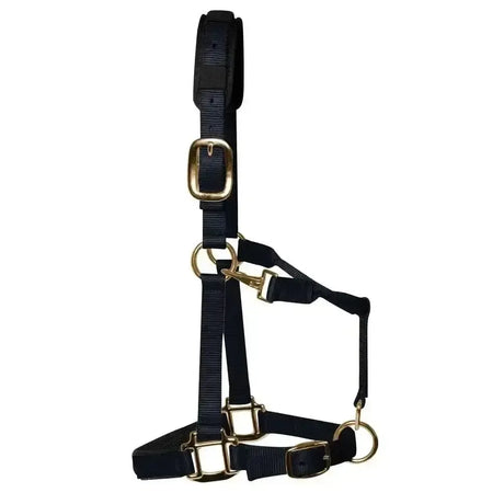 KM Elite Padded Headcollar Black Black XXX Small (Shetland) Headcollars