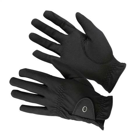 Black km elite progrip gloves with sleek smooth texture and subtle stitching anti-stain reinforced high wear