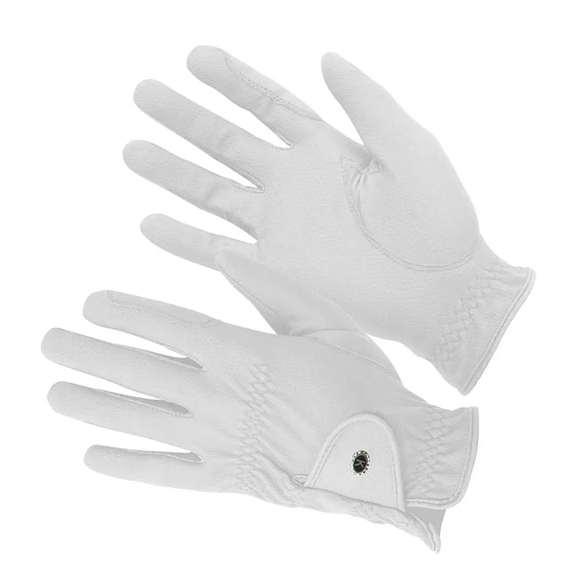 KM Elite ProGrip Gloves White White 6 Riding Gloves Barnstaple Equestrian Supplies