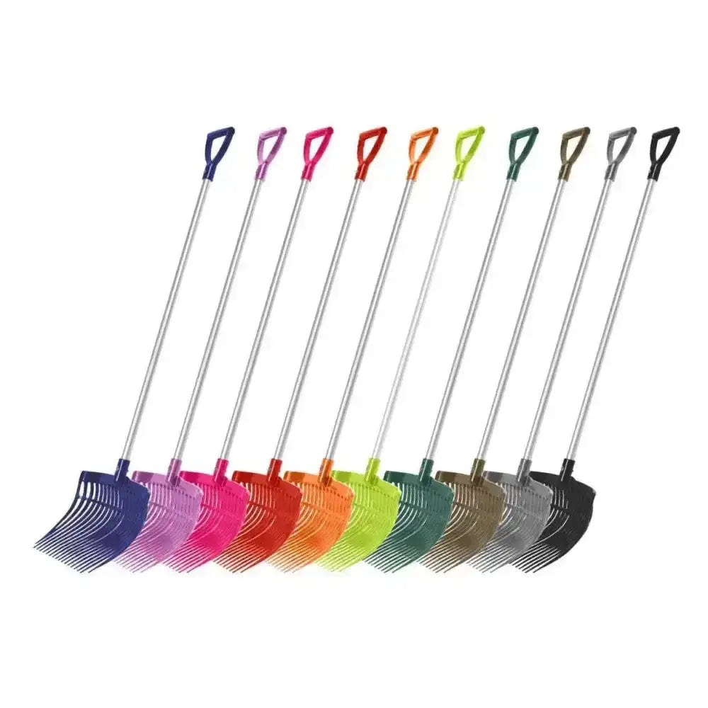 Km elite ultimate shavings forks with colorful plastic heads and metallic handles for easy shavings cleanup