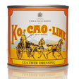 Vintage orange and yellow tin of carr and day and martin ko-cho-line leather dressing for tack care kit use