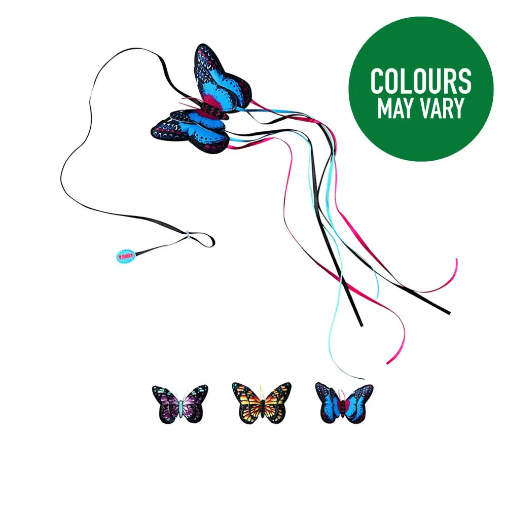 Kong Cat Butterfly Teaser Assorted Assorted Pet Toys