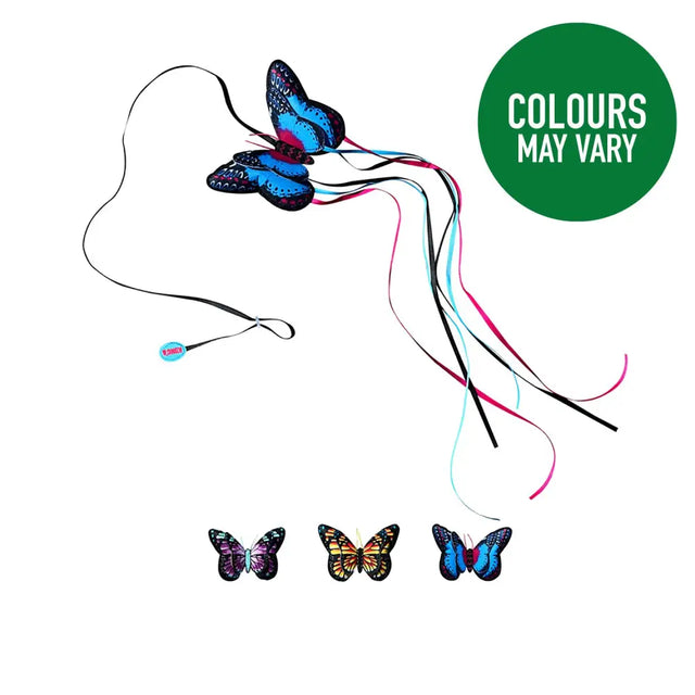 Kong Cat Butterfly Teaser Assorted Assorted Pet Toys