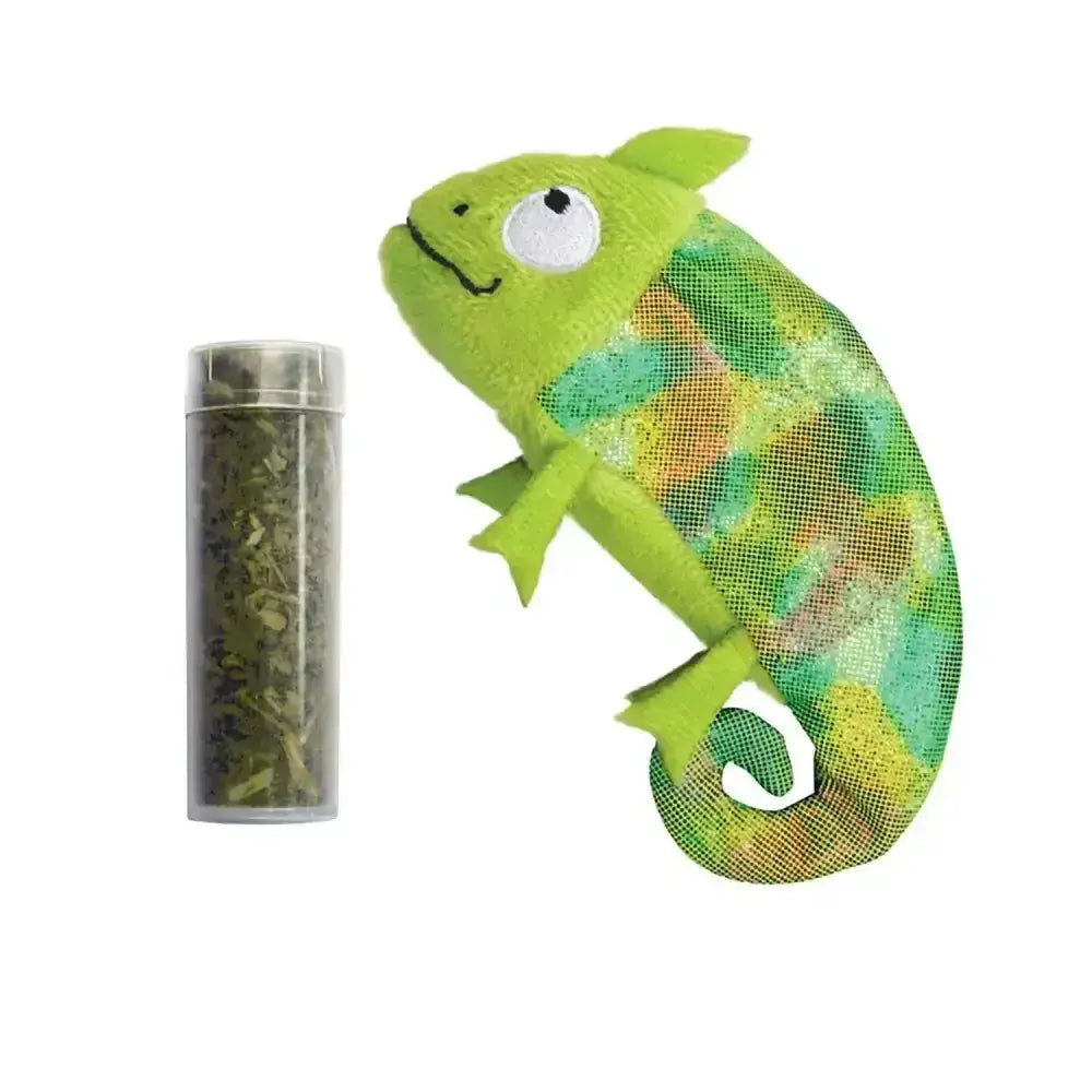 Kong Cat Refillables Chameleon Cat Toy Green Cat Toys