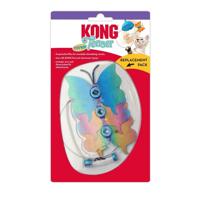 Kong Cat Teaser Purrsuit Butterfly Replacement Pack Cat Toy Cat Toy Barnstaple Equestrian Supplies