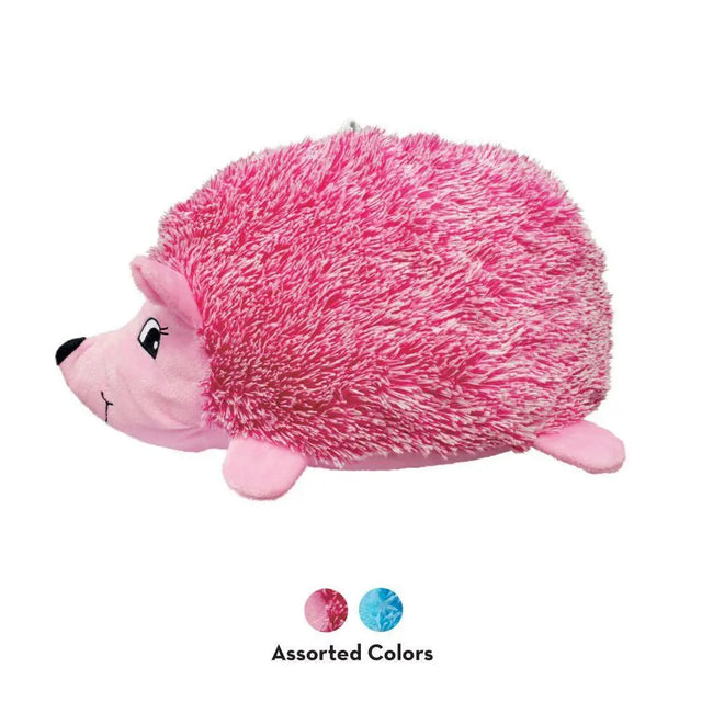 Pink plush kong comfort hedgehug puppy xsmall with fluffy textured quills and soft pink facial features