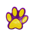 Purple and yellow kong eon paw dog toy with multiple textures to support natural chewing instincts