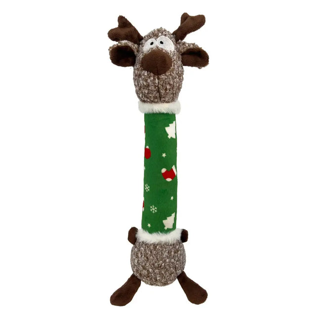 Kong Happy Shakers Luvs Reindeer Medium Green Dog Toy Barnstaple Equestrian Supplies