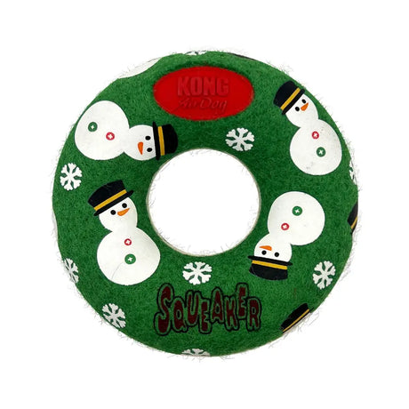 Kong Holiday Airdog Donut Green - Medium / Green