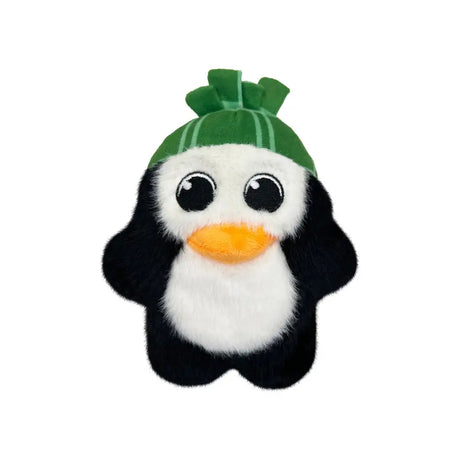 Kong Holiday Snuzzles Penguin Green Hat - Small / Green Hat