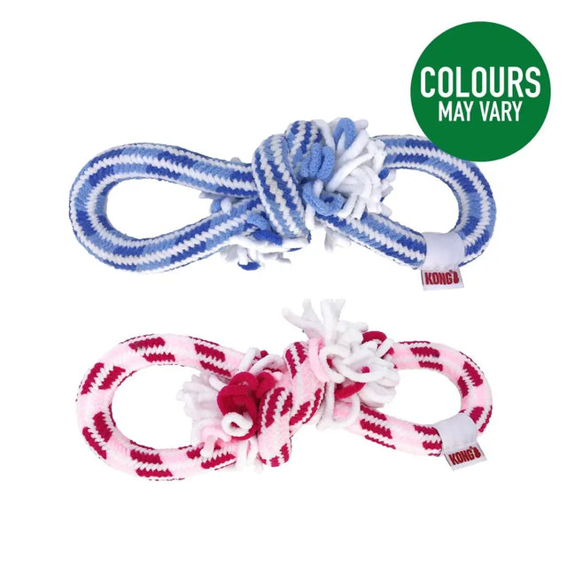 Kong Puppy Rope Tug Medium Pink/Blue Dog Toy Barnstaple Equestrian Supplies